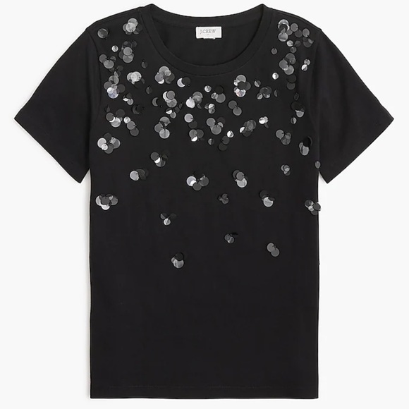 J. Crew Factory sequin embellished tee - Picture 5 of 7